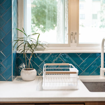 A Mid-Century Kitchen That Maximizes Every Inch
