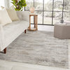 Vibe by Jaipur Living Wilmot Stripes Gray and Light Blue Area Rug 5'3"x8'