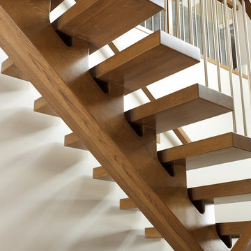 White Oak Mono Stringer with Stainless Steel Spindles