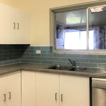 Blue Subway Splashback