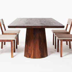 Split Base Dining Table & Cleat Chairs - Furniture