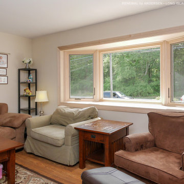 Comfy Family Room with New Bay Window - Renewal by Andersen LI / NY