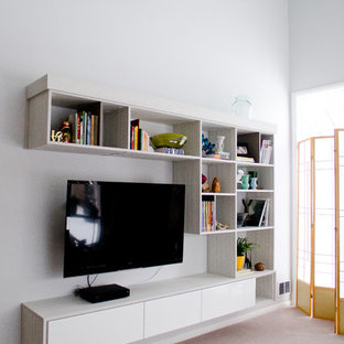 Minimalist home theater photo in Cincinnati