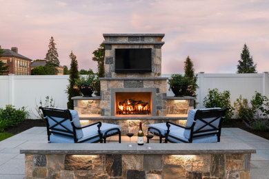Inspiration for a craftsman patio remodel in Boston
