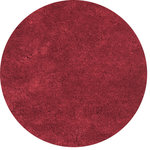 KAS - KAS Bliss 1564 Red Shag Area Rug, 6' Round - This is a collection that, in all honesty, lives up to its name. Featuring extreme softness and luxury, our Bliss super soft shag is available in a number of beautiful colors that will feel amazing underfoot. Densely woven in polyester and surprisingly affordable, these rugs bring sophisticated living to an all-new level.