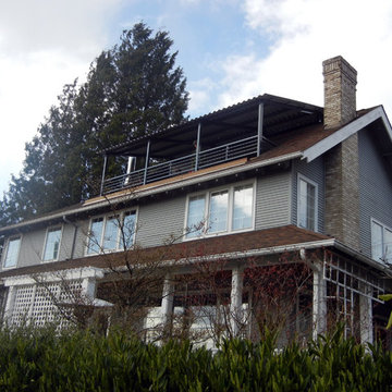 Steel Canopy for Existing Roof Deck
