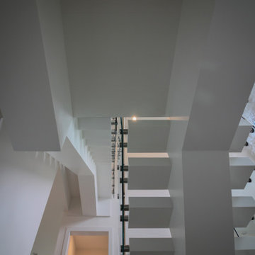 Project #80 | Mono-Beam Staircase with Glass Panels