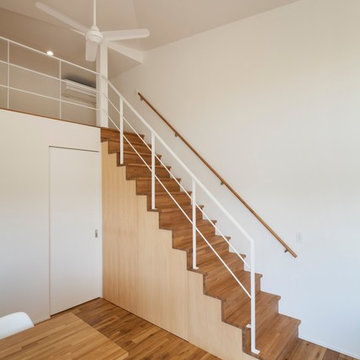木を感じるＬ字型の平屋住宅
