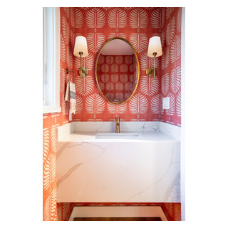 Menlo Park Small Reno - Transitional - Powder Room - San Francisco - by ...
