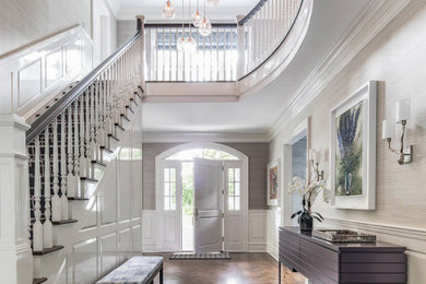 Inspiration for a transitional entryway in New York.