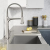 Sturdy High Arched Kitchen Faucet With 2-Function Sprayhead, Vibrant Stainless