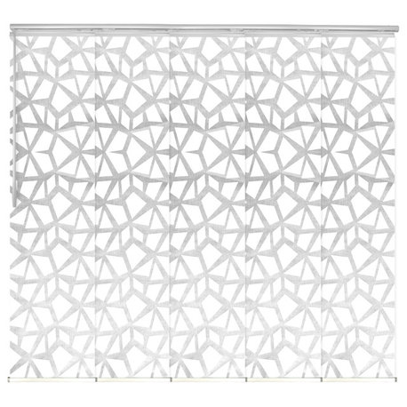 Scattered 5-Panel Track Extendable Vertical Blinds 58-110"W