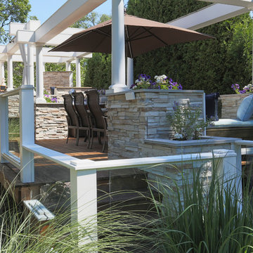 Elmhurst Multi-Level Deck with Outdoor Kitchen