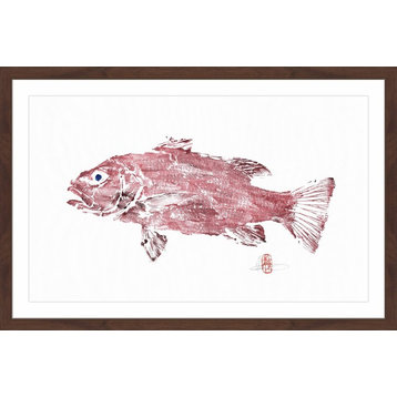 "Cubera Snapper" Framed Painting Print, 30"x20"