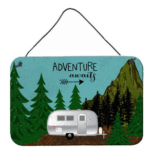 Rv Camper Camping Wander Wall Door Hanging Prints Midcentury Outdoor Wall Art By The Store