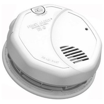 First Alert 3120B Smoke Alarm, Photoelectric Sensor, 85 dB, White