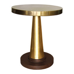 Brass or Copper Cone & Top Dining Table (Round) - Dining Tables