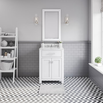 Madison White Bathroom Vanities