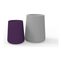 Vasija Redonda Alta Planter - Products