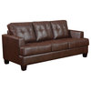 Coaster Samuel Sleeper Sofa, Dark Brown