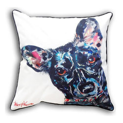 Peering Puppy Indoor/Outdoor Cushion Covers - Outdoor Cushions And Pillows