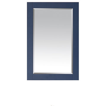 Grayson 24" Rectangular Bathroom/Vanity Framed Wall Mirror, Royal Blue