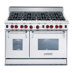 Wolf 48" Pro-style Gas Range, Stainless Steel | GR488 - Gas Ranges And Electric Ranges