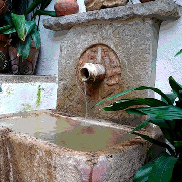 Exterior water Fountains for Pools and Walls, Mediterranean Style