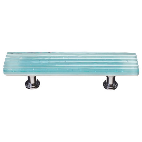 Reed Light Aqua Pull, Polished Chrome Base