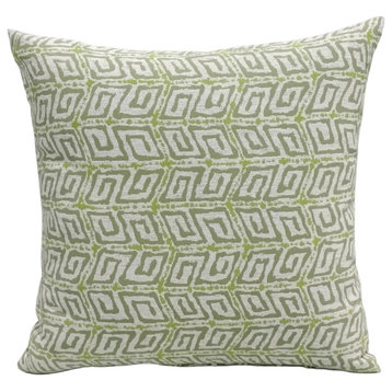 Kimberly Ann Indoor/Outdoor Throw Pillow, Set of 2, Kiwi Green, 16" X 16"