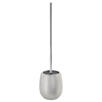 Silver Toilet Brush Made From Pottery