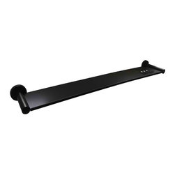 Matte Black Round Bathroom Shelf SKU: MR08 - Bathroom Accessory Sets