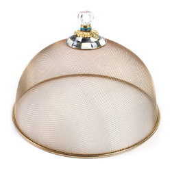 Courtly Check Mesh Dome - Large | MacKenzie-Childs - Serving Dishes And Platters
