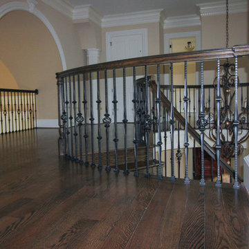 Project #45 | Curved Oak & Wrought Iron Staircase