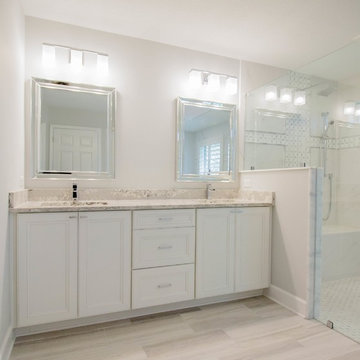 Intracoastal Grey & White Master Bath
