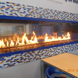 Custom Gas Linear See Through Fireplace - Products