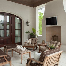 outdoor fireplace