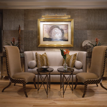 Woodbury Picture Light above Painting