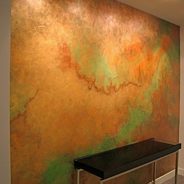 Decorative plaster installations for residential condominium complex.