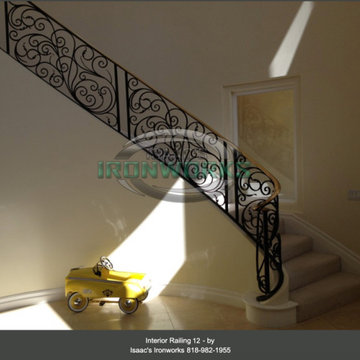 Interior Railings Custom Made by Isaac's Ironworks