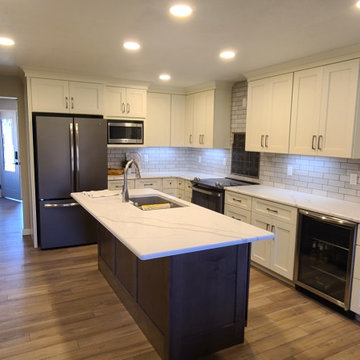 Kitchen Remodel With Floating Shelves