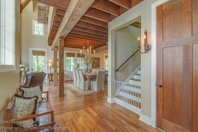 Inspiration for a traditional foyer in Nashville with medium hardwood flooring.