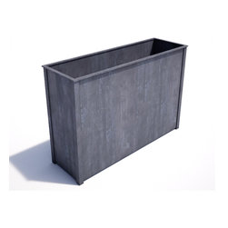 Steel Trough Planter - Outdoor Plant Pots & Planters