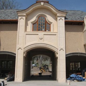 Stucco, veneer stone, brick and ArcusStone