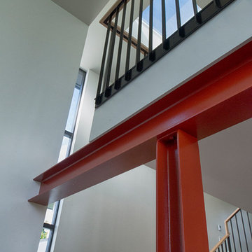 steel column and stair atrium