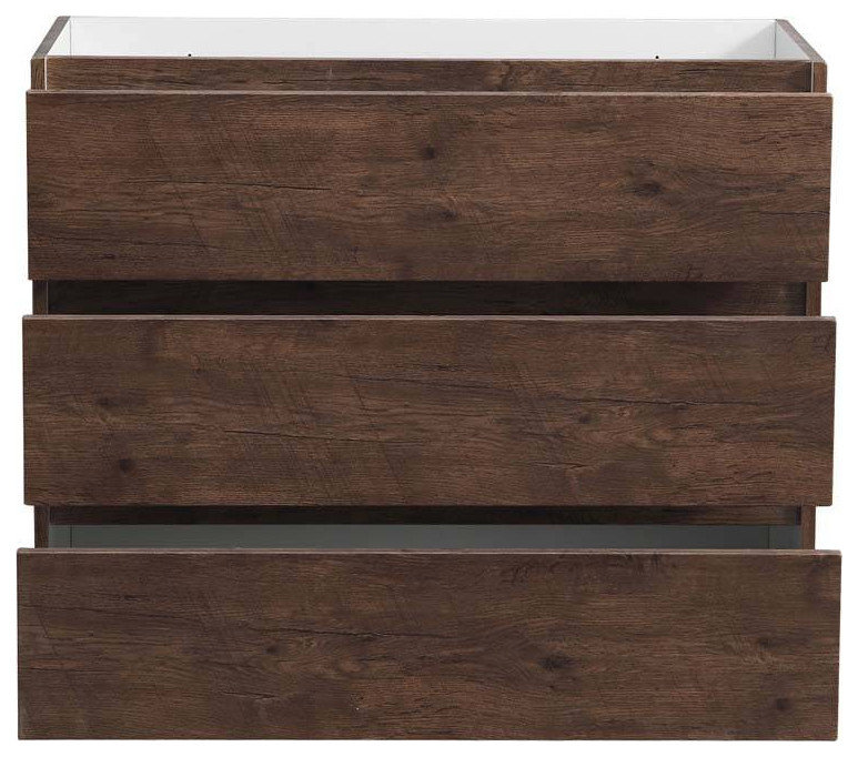Fresca FCB9342RW Lazzaro 42" Rosewood Free Standing Modern Bathroom Cabinet