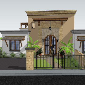 Zero Net Energy (ZNE) Contemporary - rustic new home