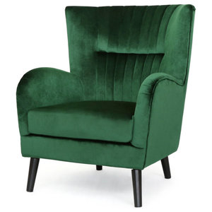 Brooke Tight Back Club Chair Green See Below Madison Park FPF18-0109