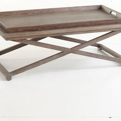 Oak Tray Coffee Table - Coffee Tables