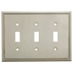 Cosmas - Cosmas Decorative Wall Plates/Outlet Cover, Satin Nickel, 65000 Series - Heavy duty cast metal contruction